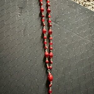 Elegant Red Beaded Necklace 10